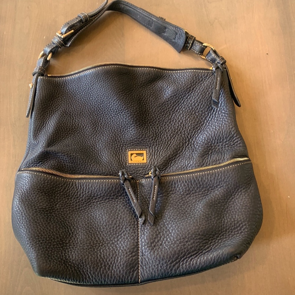 Black Dooney Bourke black leather bag
